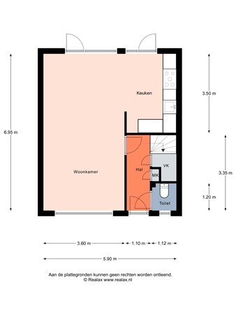 Floorplan - Zuiderzeelaan 42, 3752 TD Bunschoten-Spakenburg